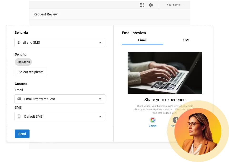 Reputation management review responses